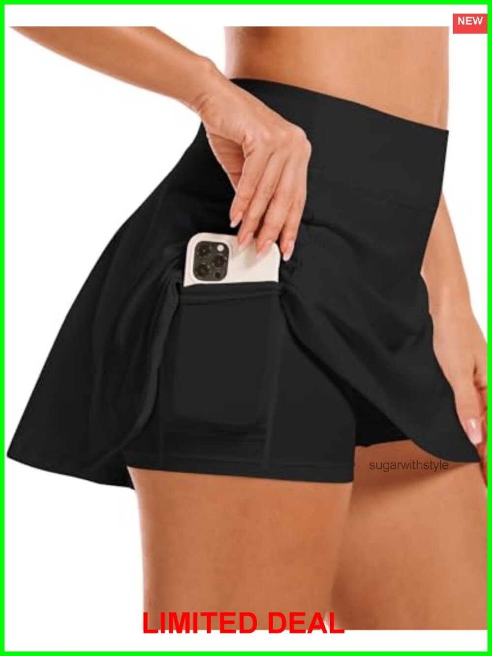 Women's Tennis Golf Skort High Waisted Athletic Skirt with Pockets